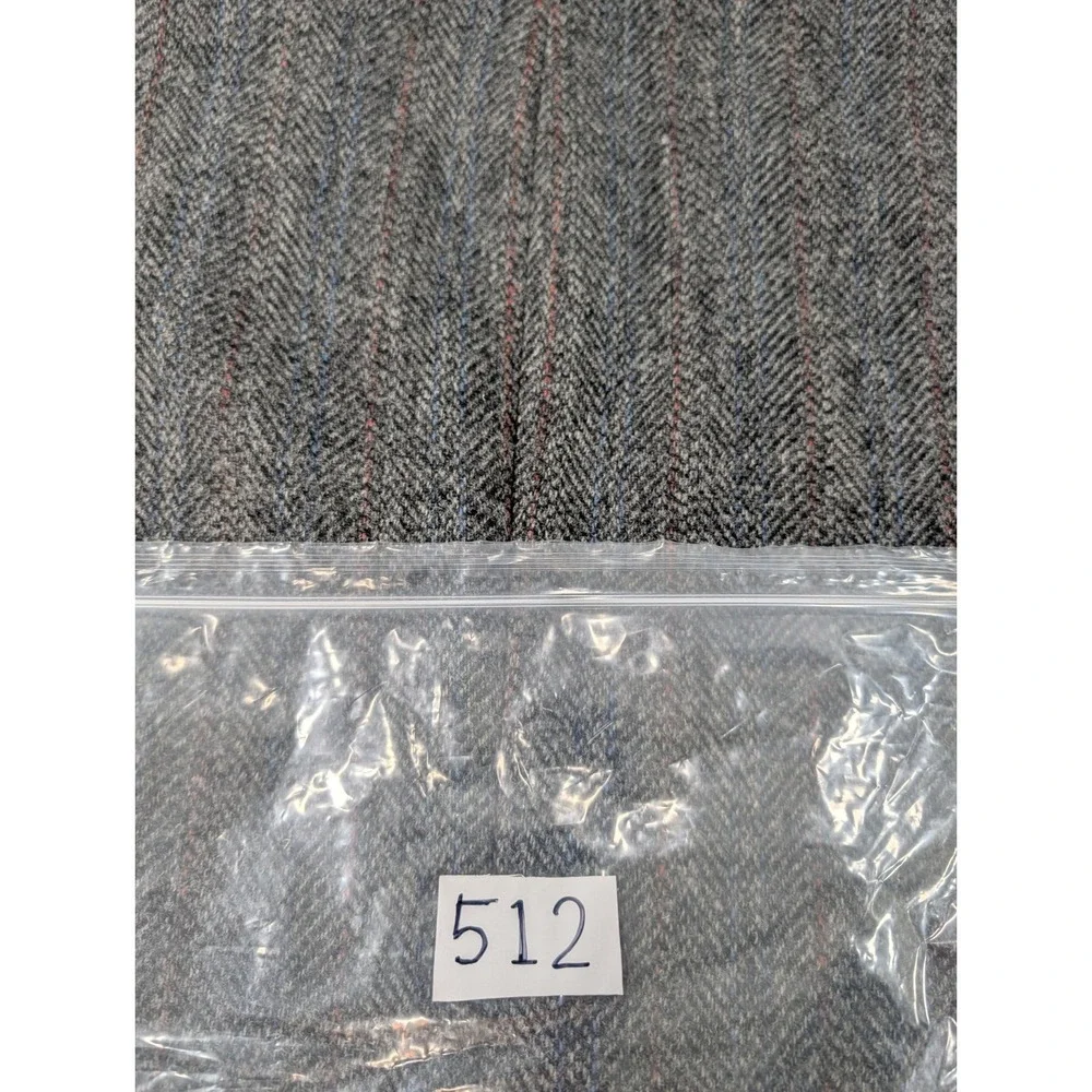 VTG Harris Tweed Beaconsfield Blazer Sport Coat Mens 42L Slim Gray Wool 90s